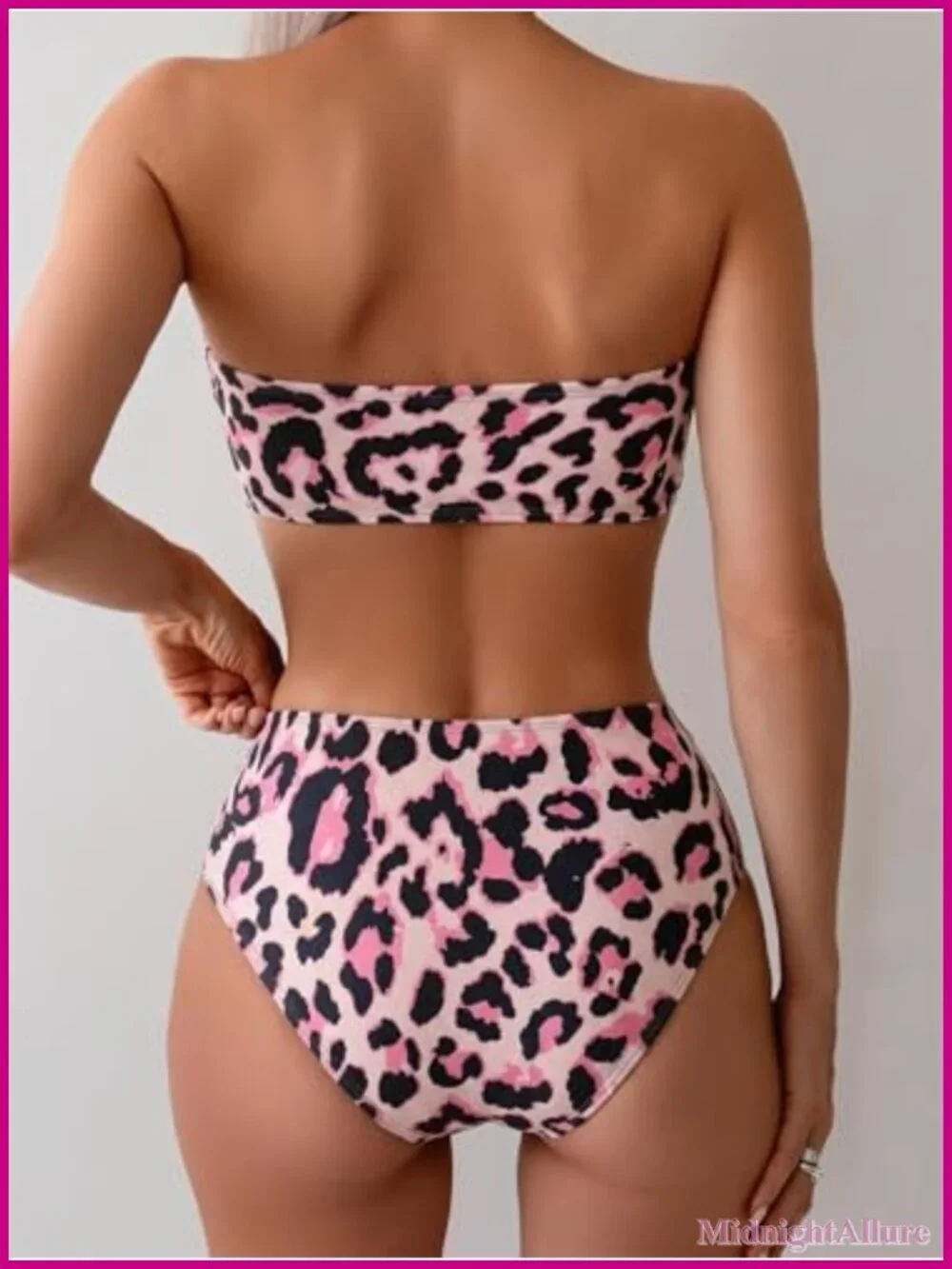 Strapless Bandeau Bikini Set 2pc High Stretch Swimwear